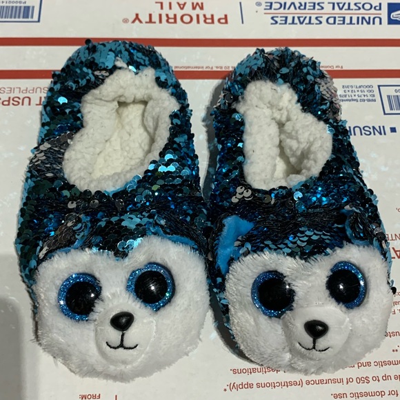 Ty Fashion Beanie Baby Slush Sequin Slippers - Picture 3 of 8